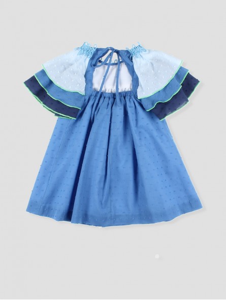 Girls' blue plumeti