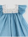 Vestido de tul para niña color azulina o rosa