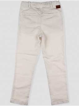 Long basic canvas trousers