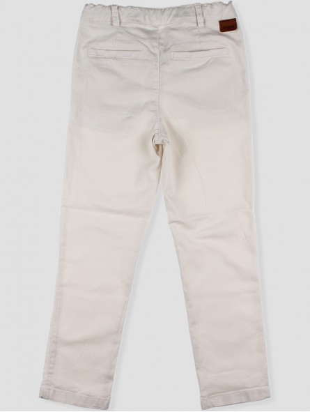 Long basic canvas trousers