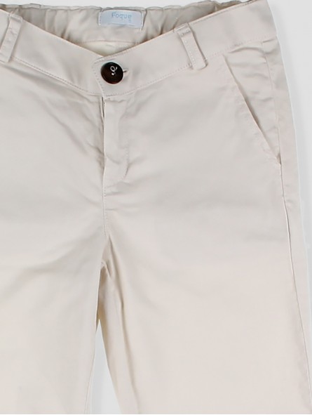 Long basic canvas trousers