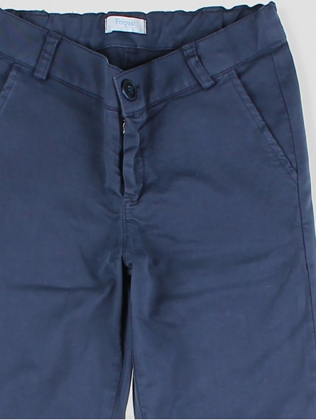 Long basic canvas trousers