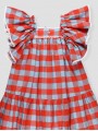 Tokio long checkered dress