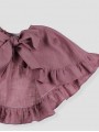 Cape with bow