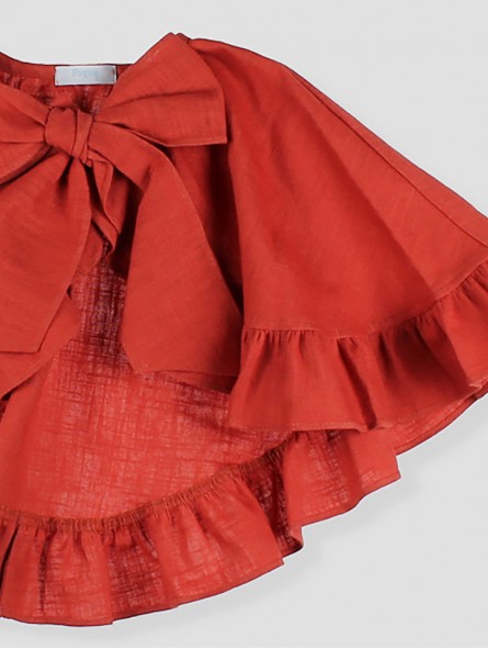 Cape with bow