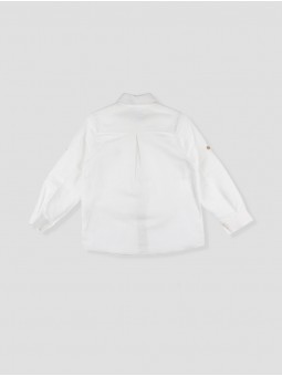 Camisa linho pespuntes