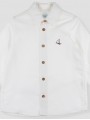 Camisa linho pespuntes