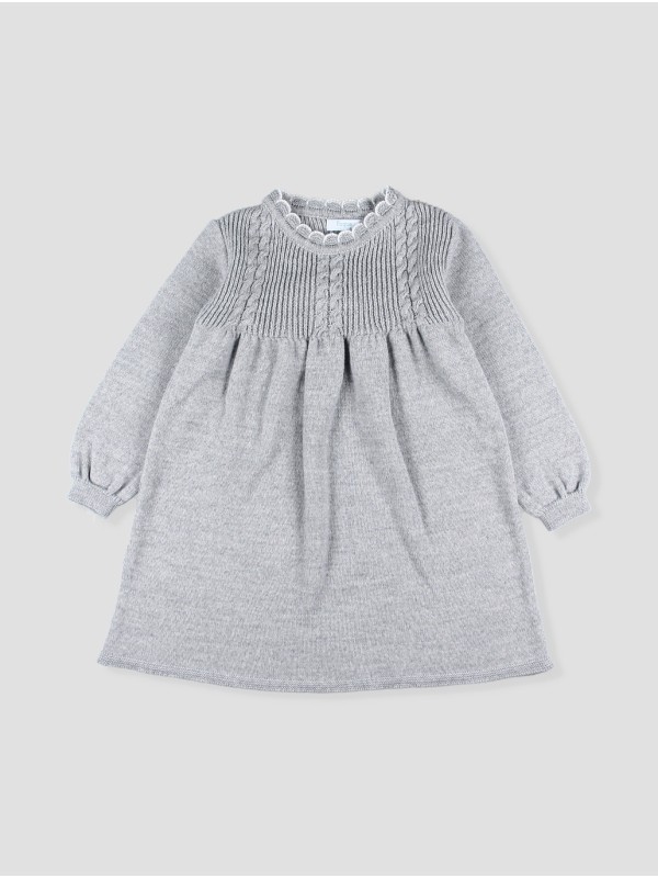 Vestido punto y lazada espalda