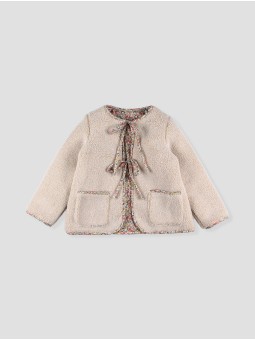 Reversible girl's sherpa jacket