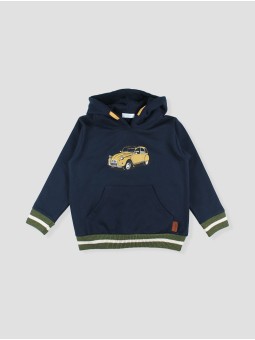 Sudadera com capucha dois cavalos