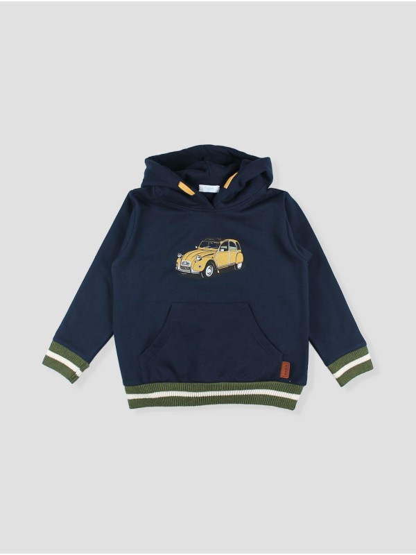 Sudadera con capucha dos caballos