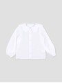 White long sleeve plumeti blouse