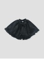 Black velvet cape