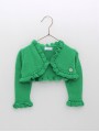 Plain kinnted girl cardigan