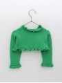 Plain kinnted girl cardigan