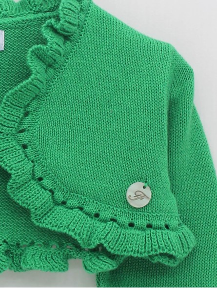 Plain kinnted girl cardigan