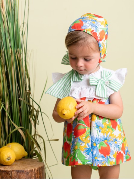Tulips collection baby girl dress and bloomers Tulips collection baby girl dress and bloomers