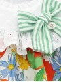 Tulips collection baby girl dress and bloomers Tulips collection baby girl dress and bloomers