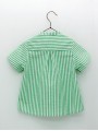 Camisa sersucker rayas con cuello panadero