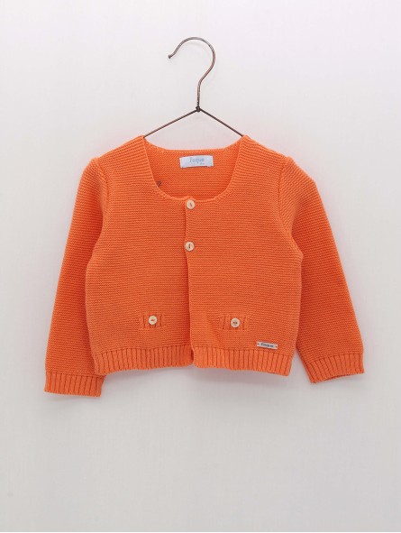 Long garter stitch jacket