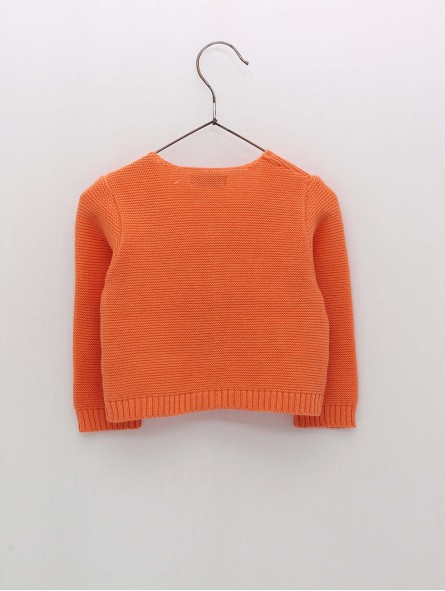 Long garter stitch jacket