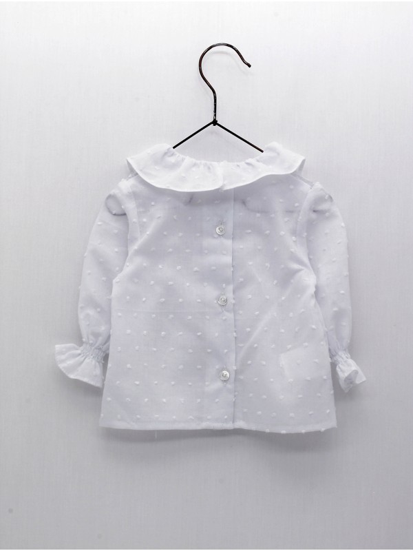 Blusa plumeti cuello volante