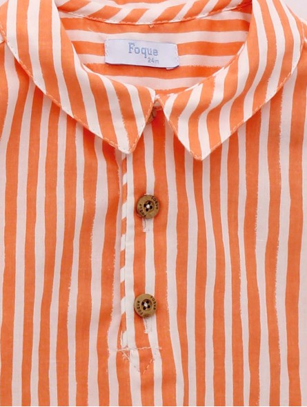 Camisa rayas naranja 