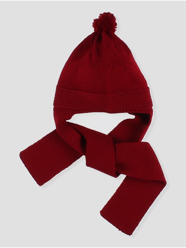 Gorro bufanda con pompón
