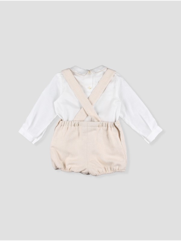 Boy’s Cream Suspender Set