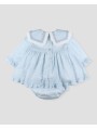 Arrullo baby girl dress with bloomers