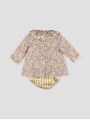 El Viñedo baby dress with bloomer