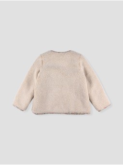 Reversible girl's sherpa jacket