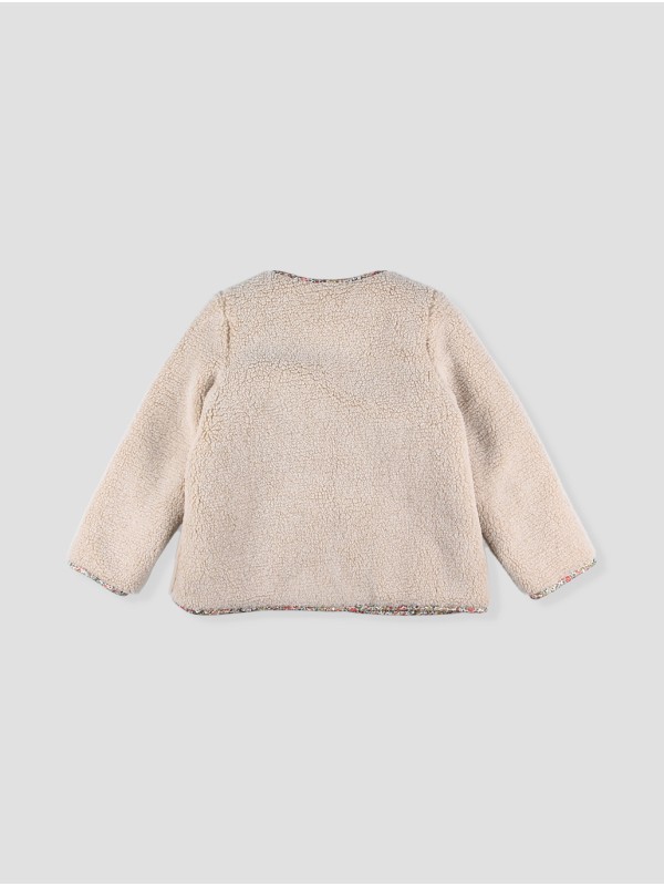 Reversible girl's sherpa jacket