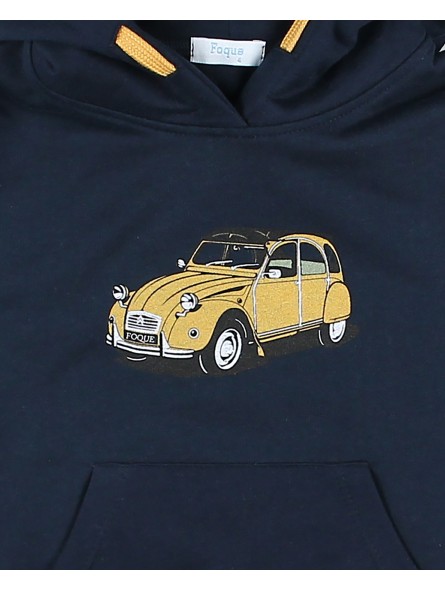 Sudadera com capucha dois cavalos