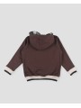 Brown hooded sweatshirt