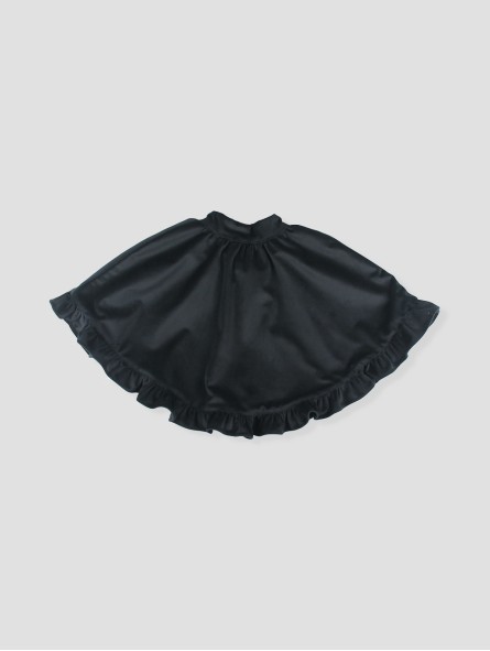 Black velvet cape