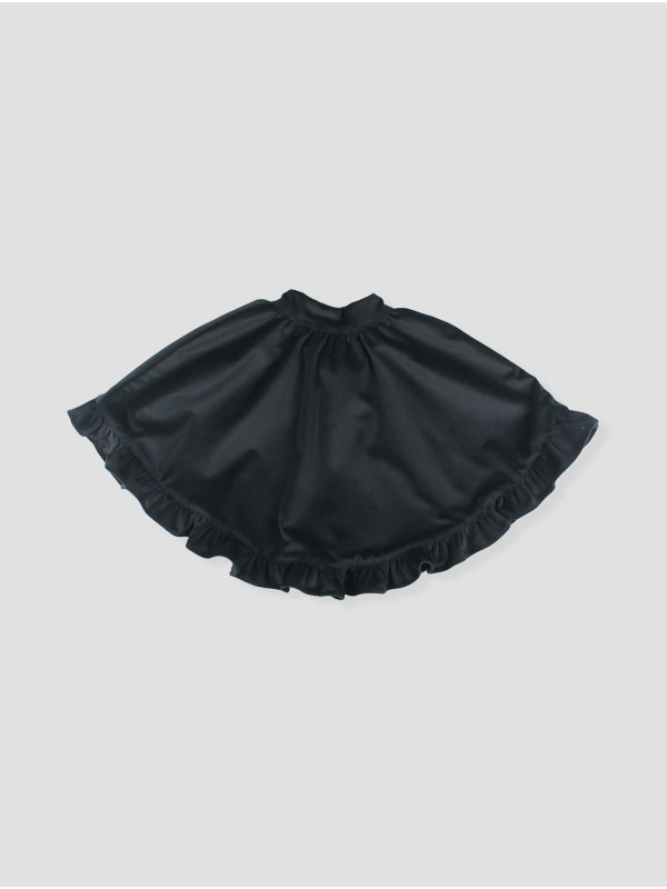 Black velvet cape