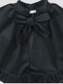 Black velvet cape