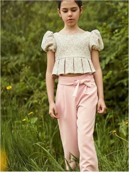 Pantalón largo talle alto