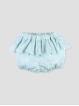 Baby girl gingham floral bloomer