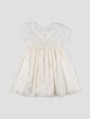 Vestido gasa bordada Batizo