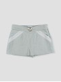 Calça curta com puntilla Flores