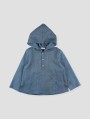 Confeti blue linen blend tunic