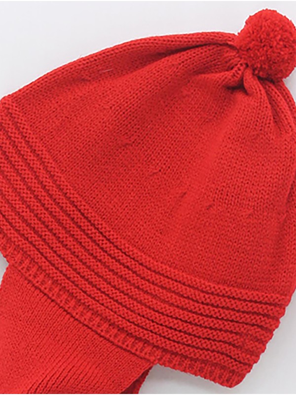 Gorro bufanda con pompón