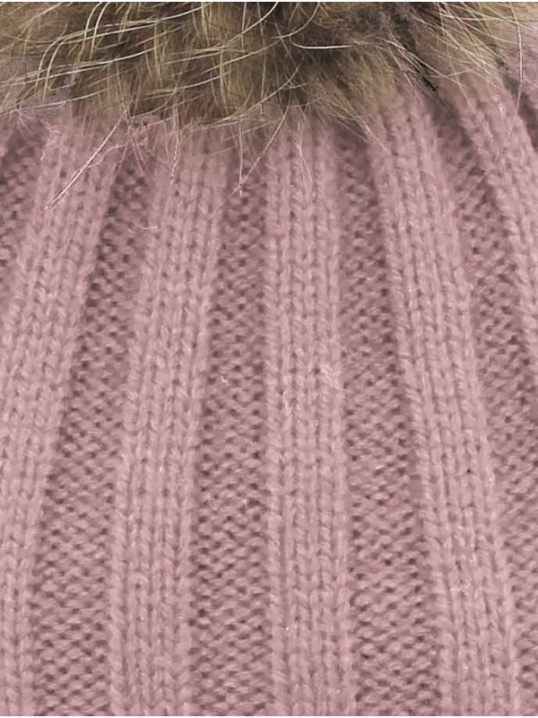 Pompom knitted bonnet