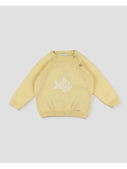 Camisola Intarsia Peixe