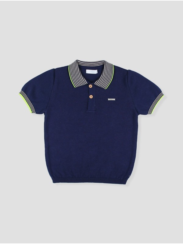 Knitted polo shirt 