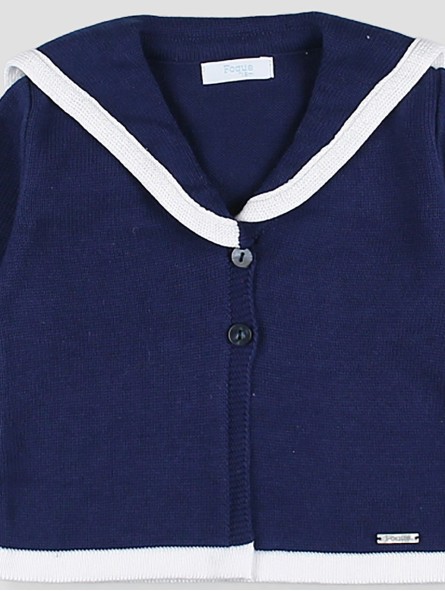 Sailor style knitted jacket