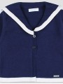 Sailor style knitted jacket