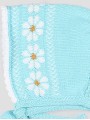 Baby bonnet with daisies